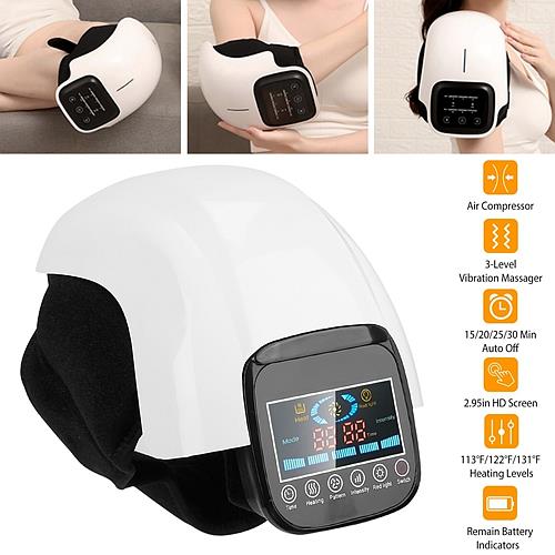 Electric Rechargeable Knee Massager with Adjustable Heat & Air Pressure Therapy