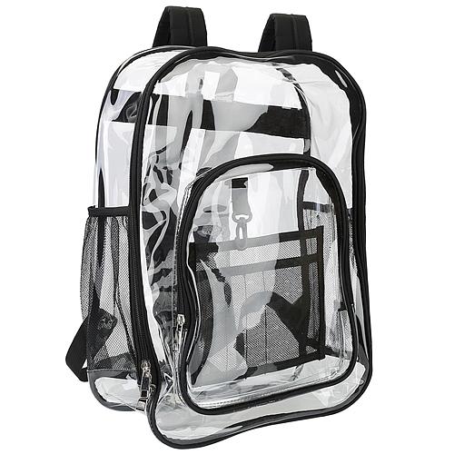 Clear Heavy Duty PVC Backpack with Reinforced Straps - 5.3 Gal