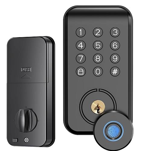 Keyless Smart Door Waterproof Controlled Fingerprint Lock for Entry Door