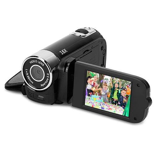 HD 1080P Digital Camcorder with 16X Zoom, 270° Rotation, and Fill Light